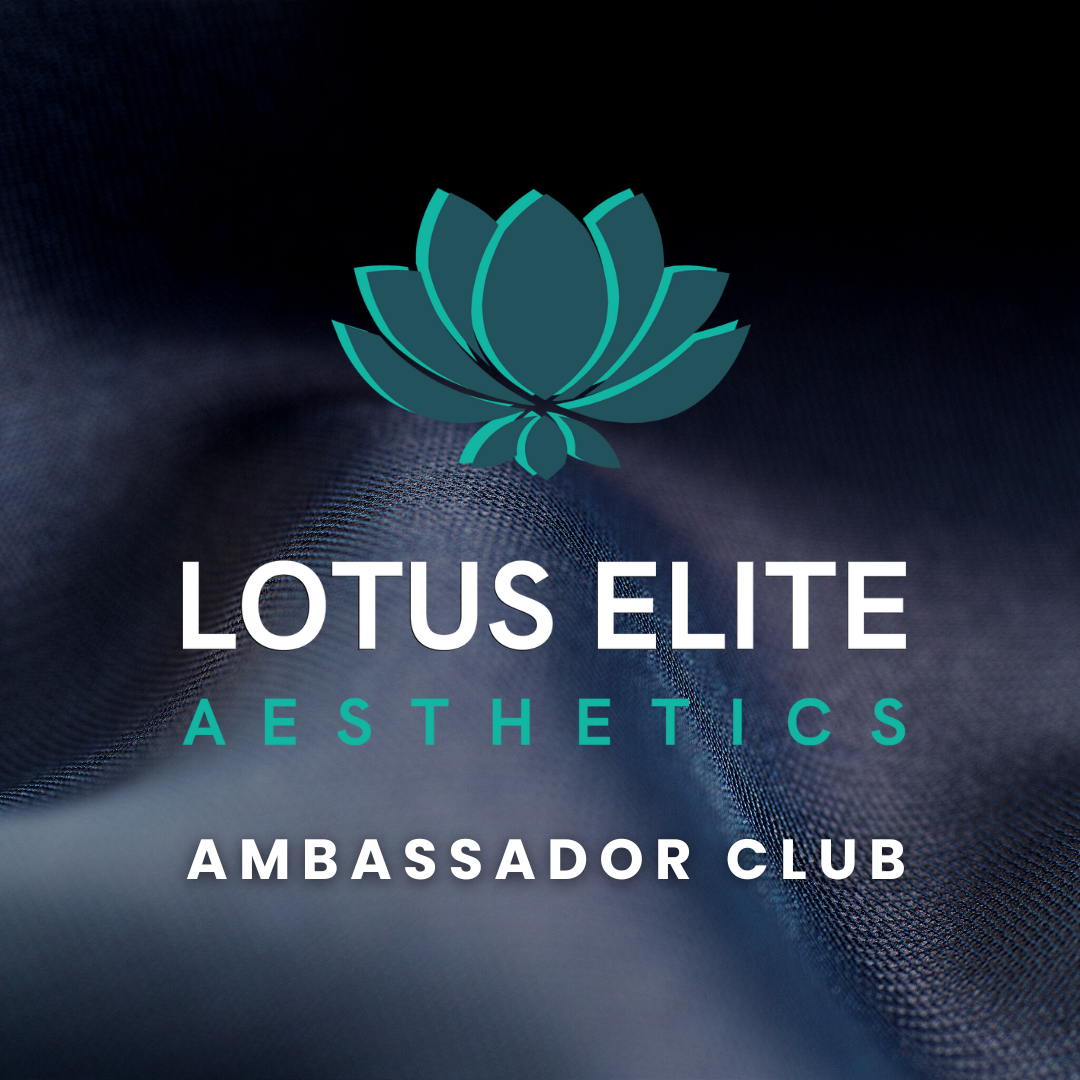 Lotus Elite Aesthetics Ambassador Club emblem.